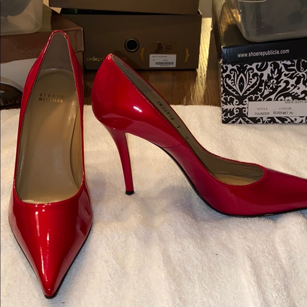 Stuart Weitzman red heels